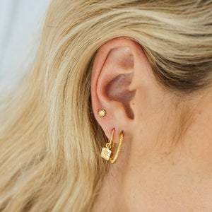 SOL Gold Sun Studs