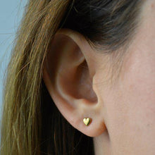 Load image into Gallery viewer, AMORA Gold Heart Studs
