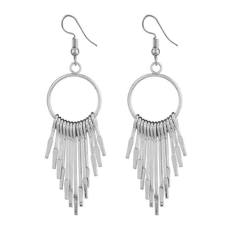 WILLOW Silver Fringe Earrings