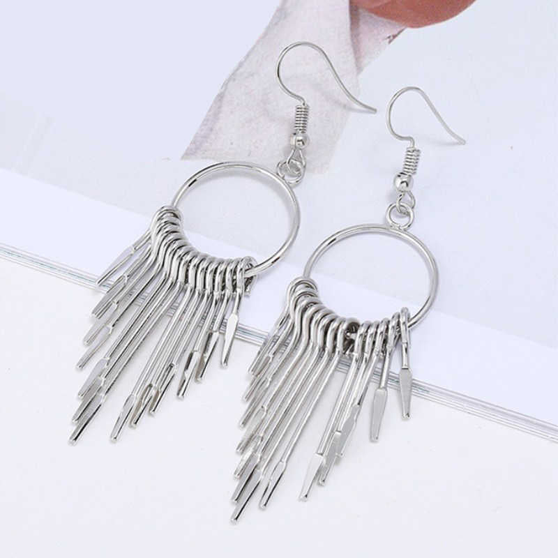 WILLOW Silver Fringe Earrings