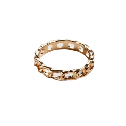 ATHENA 14K Goldplate Chainlink Ring