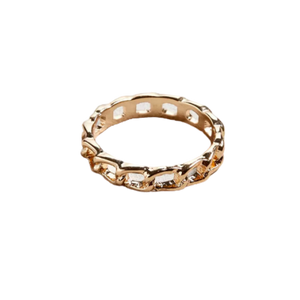 ATHENA 14K Goldplate Chainlink Ring