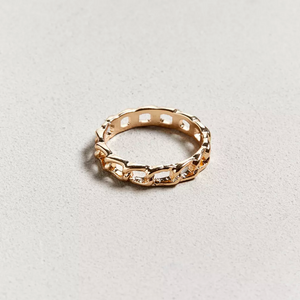 ATHENA 14K Goldplate Chainlink Ring