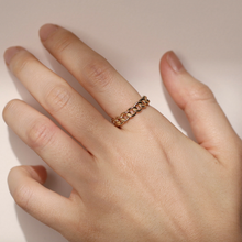 Load image into Gallery viewer, ATHENA 14K Goldplate Chainlink Ring
