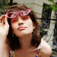 Load image into Gallery viewer, The GWEN Cat-Eye Sunnies in Pink Acrylic
