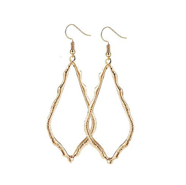 CICILY Filigree Drop Earrings in 10K Goldplate