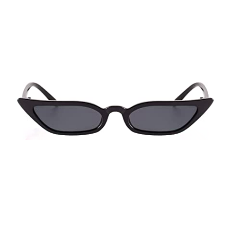 The LANA Squared Retro Skinny-Cat Sunnies in Black