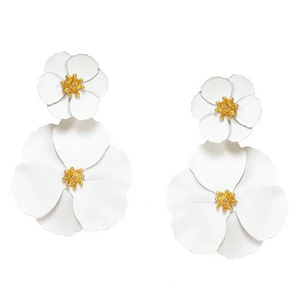 FIONA Drop Earrings in Milk