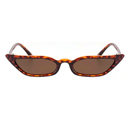 The LANA Squared Retro Skinny-Cat Sunnies in Tortoise Shell