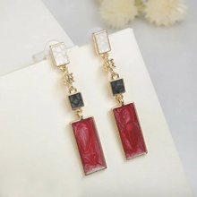 Load image into Gallery viewer, MAEVE Gold Drop Statement Earrings
