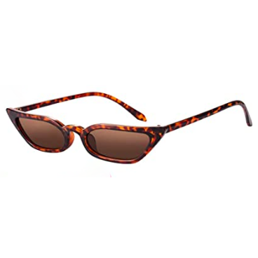 The LANA Squared Retro Skinny-Cat Sunnies in Tortoise Shell