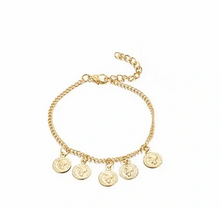 Load image into Gallery viewer, CALYPSO 14K Goldplate Coin Shaker Bracelet
