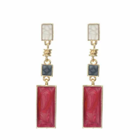 MAEVE Gold Drop Statement Earrings