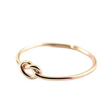 Load image into Gallery viewer, SELMA Dainty Knot Ring in 14K Goldplate
