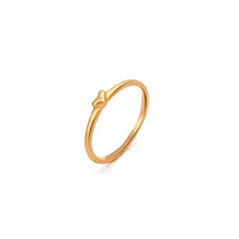 Load image into Gallery viewer, AMORA Dainty Heart Stacker Ring in 14K Goldplate
