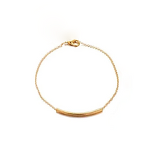 Load image into Gallery viewer, ISABELLA Dainty 14K Goldplate Tube Layering Bracelet
