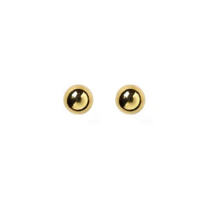 LUCY Gold Orb Post Earrings