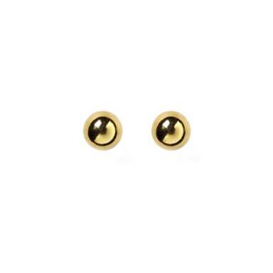 LUCY Gold Orb Post Earrings