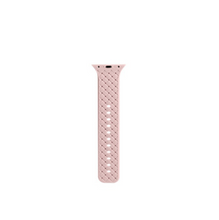 Load image into Gallery viewer, HYPSY™ Pink Hatch-Braid Silicone iWatch Band - 38/40mm
