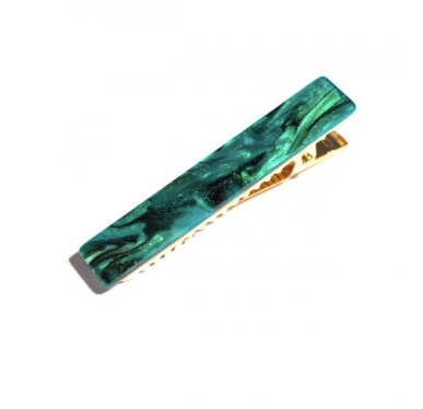 KYLIE Barrette in Green Galaxy