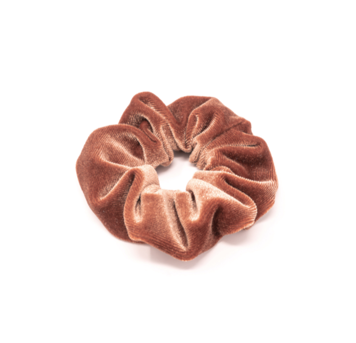 VELVET Luxe Scrunchie in Mocha