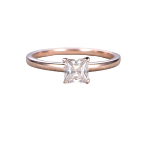 ROMIE Gold Square Cut Ring