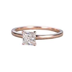 ROMIE Gold Square Cut Ring