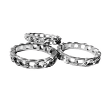 Load image into Gallery viewer, ATHENA 925 Silverplate Chainlink Ring
