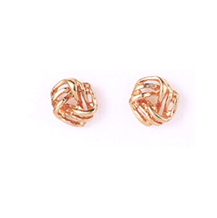 EVANGELINE Gold Knot Studs