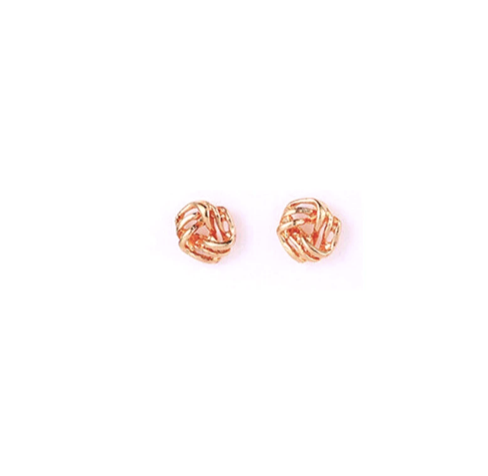 EVANGELINE Gold Knot Studs