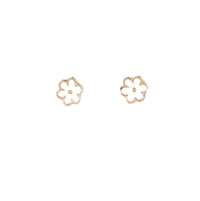 ELIZA White Floral Studs