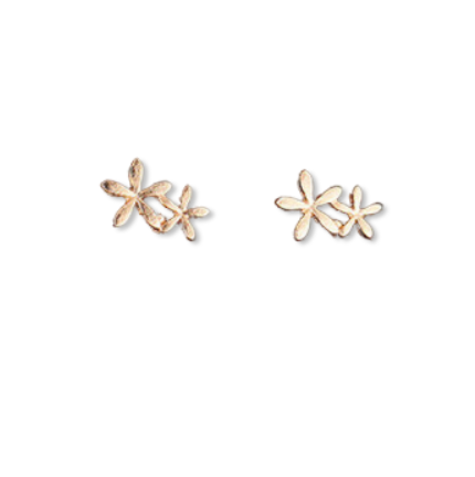 LEILANI Gold Floral Studs