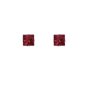 BOXI Red CZ Studs