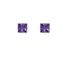 Load image into Gallery viewer, BOXI Amethyst CZ Studs
