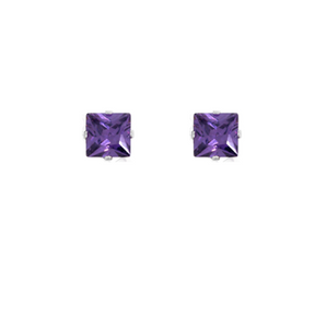 BOXI Amethyst CZ Studs