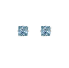 Load image into Gallery viewer, BOXI Turquoise CZ Studs
