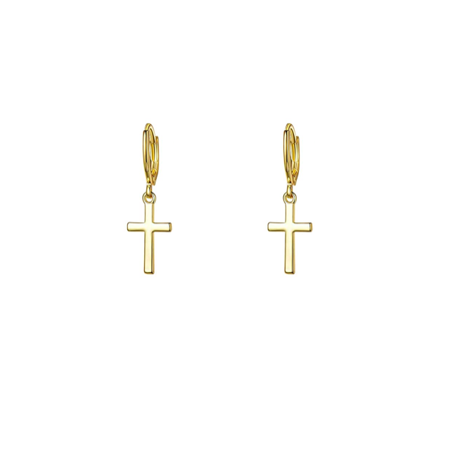 CROSS Gold Huggie Hoops