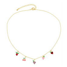 Load image into Gallery viewer, FRUIT Basket 14K Gold Necklace
