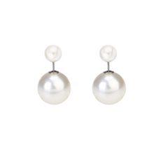 Load image into Gallery viewer, KIMMI Double-Headed Pearl studs
