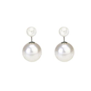 KIMMI Double-Headed Pearl studs