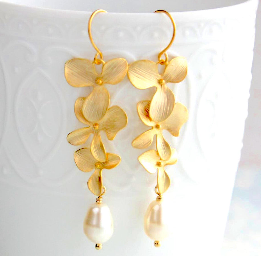 LILAC Gold Pearl Drops