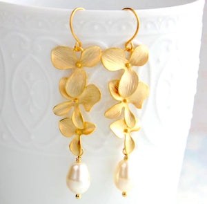 LILAC Gold Pearl Drops