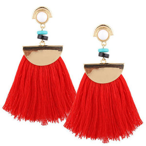 PALERMO Red Drop Earrings