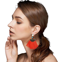 Load image into Gallery viewer, PALERMO Red Drop Earrings
