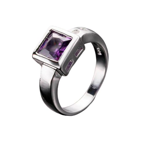 IRIS Silver Amethyst Ring