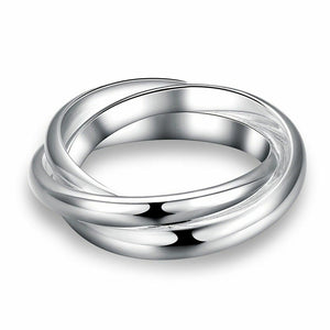 TRINITY Interlocking Silver Ring