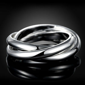 TRINITY Interlocking Silver Ring