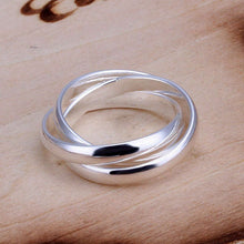 Load image into Gallery viewer, TRINITY Interlocking Silver Ring
