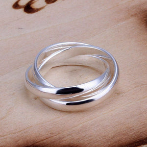 TRINITY Interlocking Silver Ring