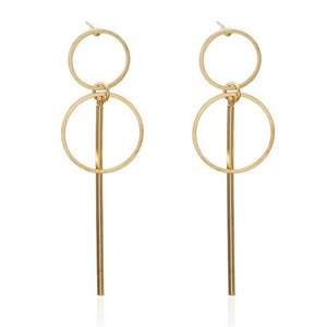 OLIVIA 14K Gold Ring Drop Earrings